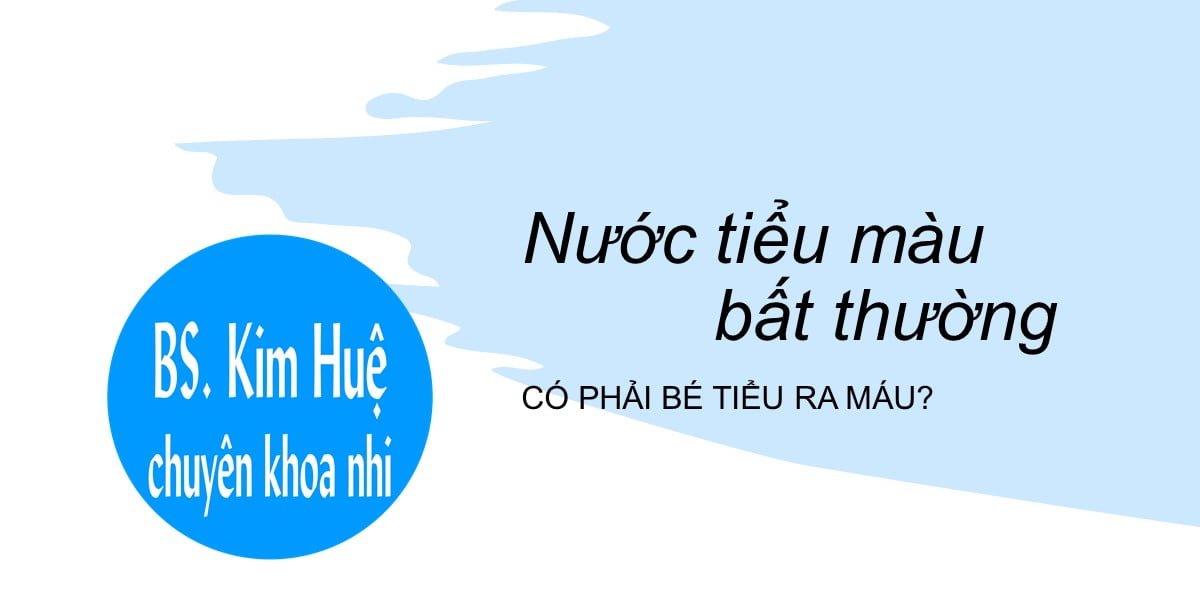 màu nước tiểu bất thường