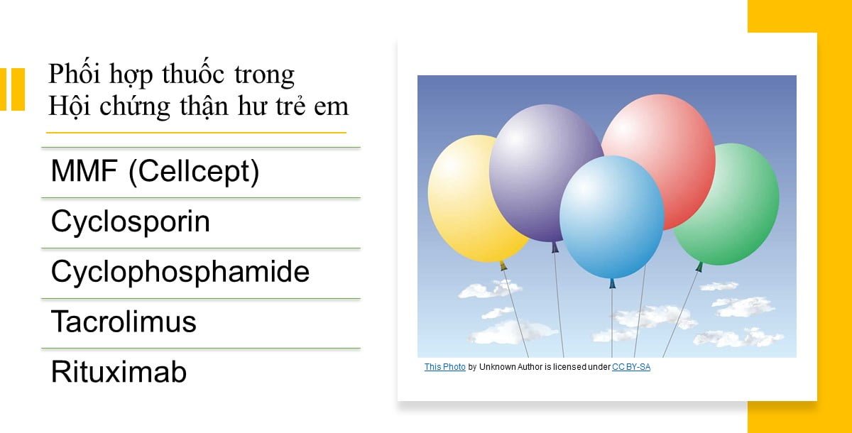 phối hợp thuốc trong hội chứng thận hư trẻ em